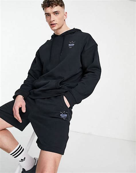 adidas originals ryv shrug jumper in black